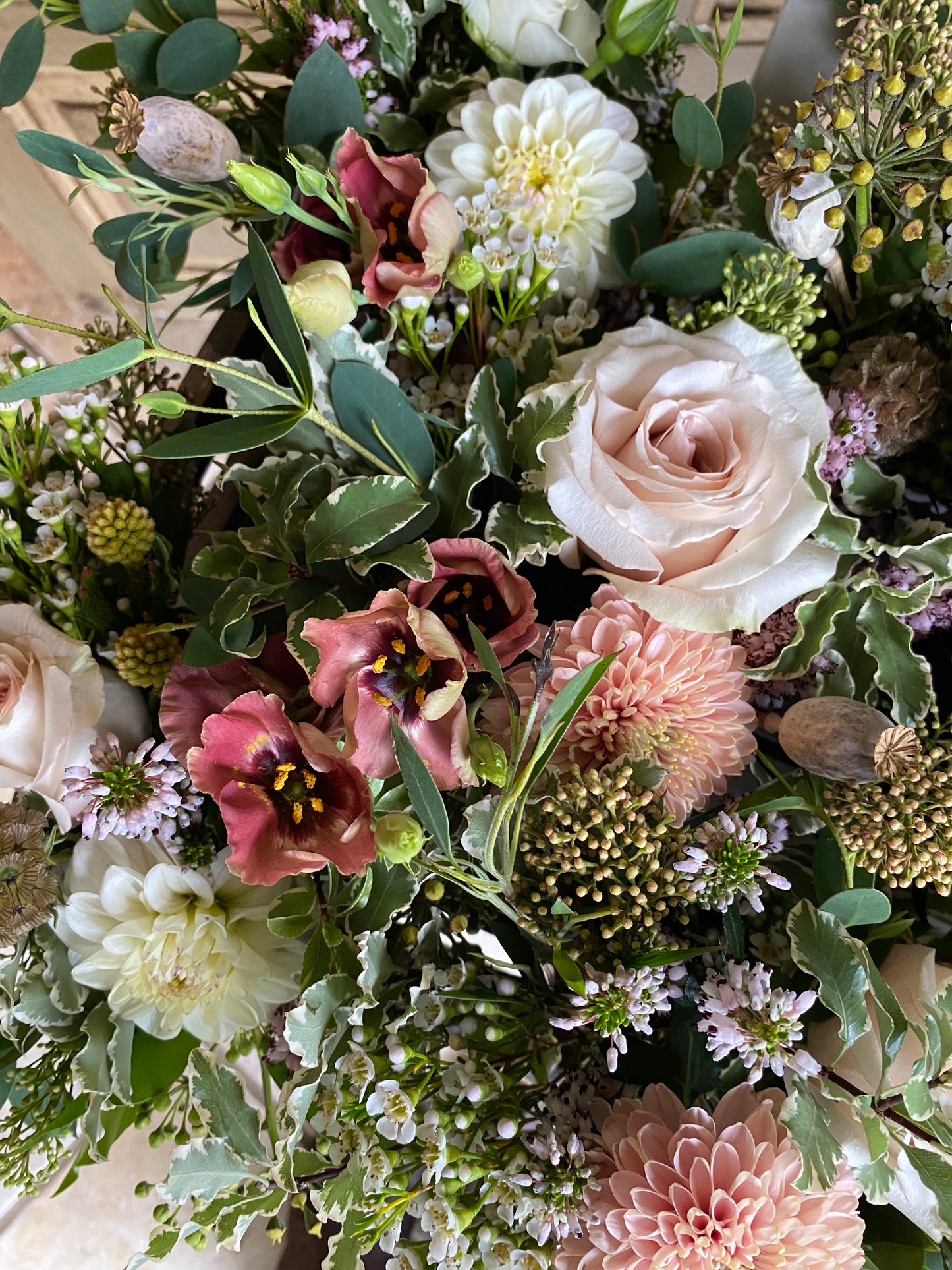 Seasonal Bunch with Pretty Vase