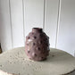 The Lavender Dot Ceramic Vase (approx 12cm) including posy of flowers