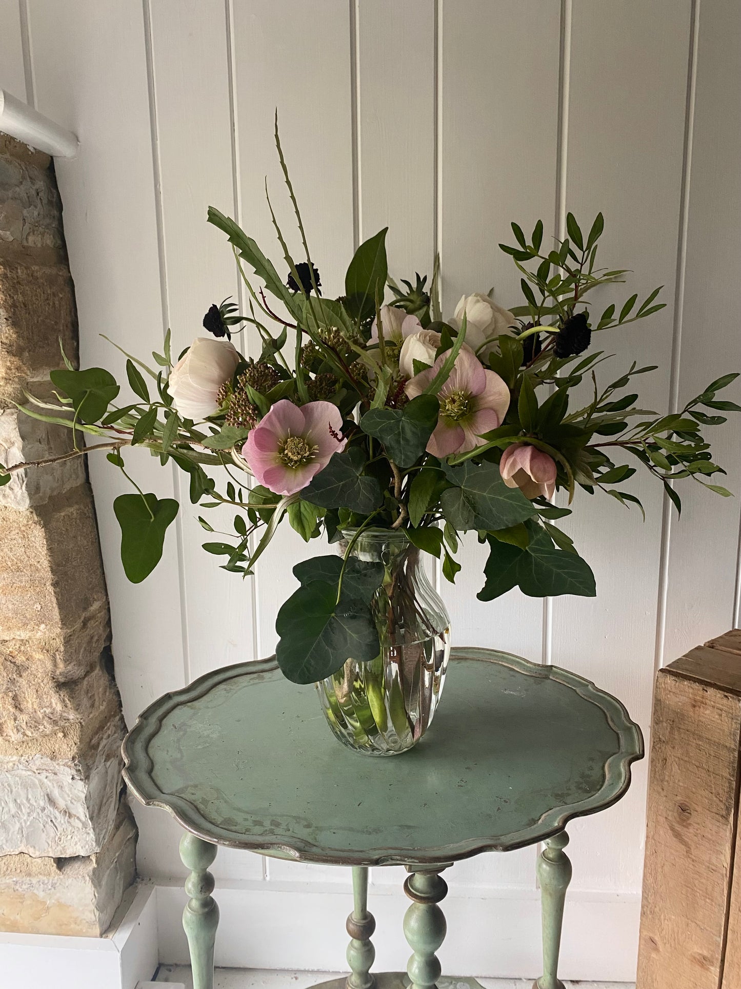 Seasonal Bunch with Pretty Vase