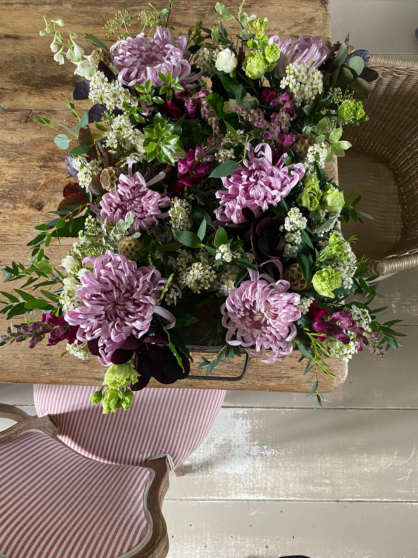 Seasonal Bunch with Pretty Vase