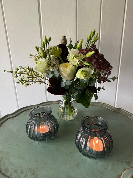 Autumn by Candlelight - Grey Glass