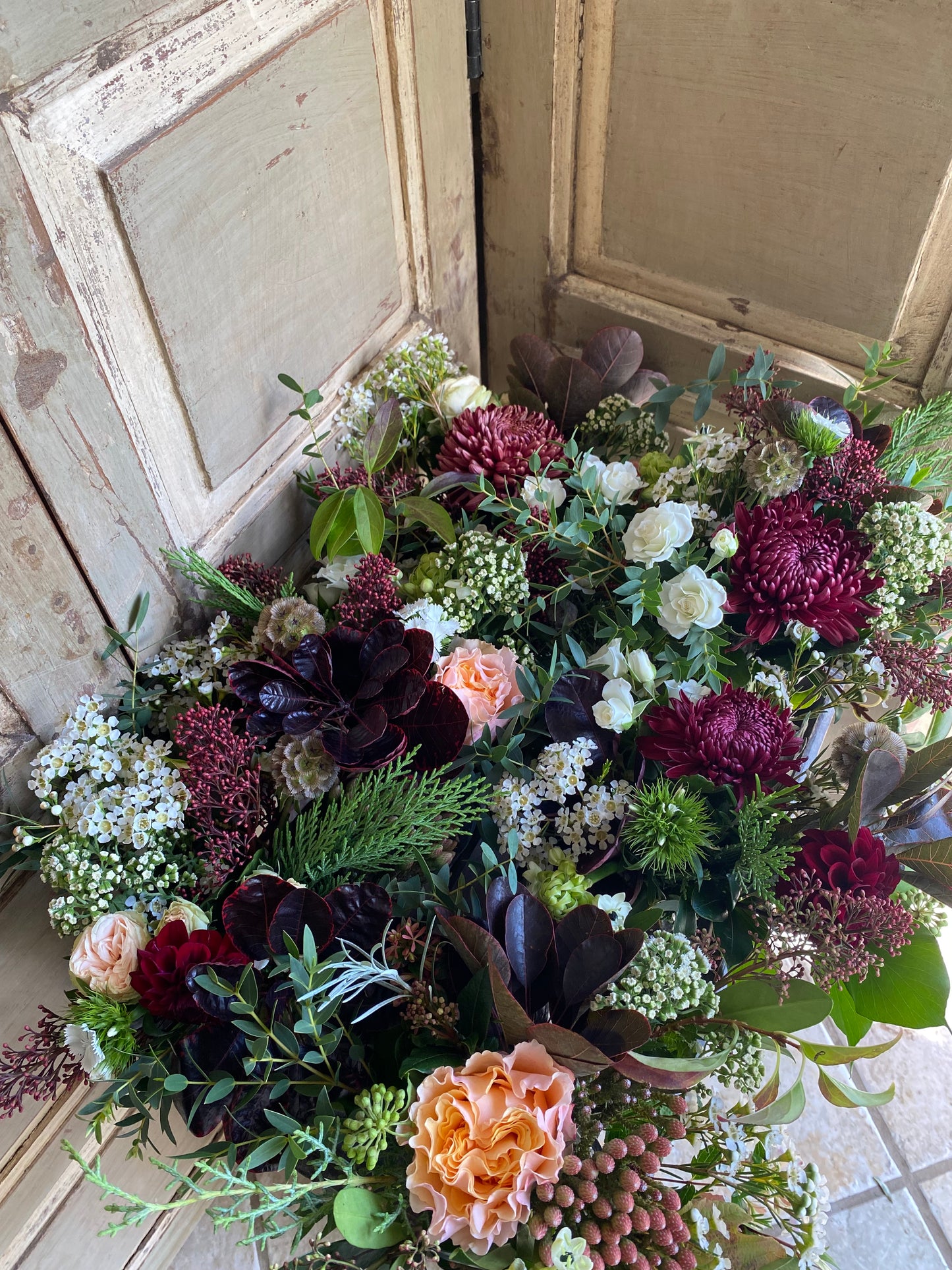 Seasonal Bunch with Pretty Vase