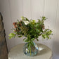 Recycled Glass Bulb - including a posy of seasonal flowers