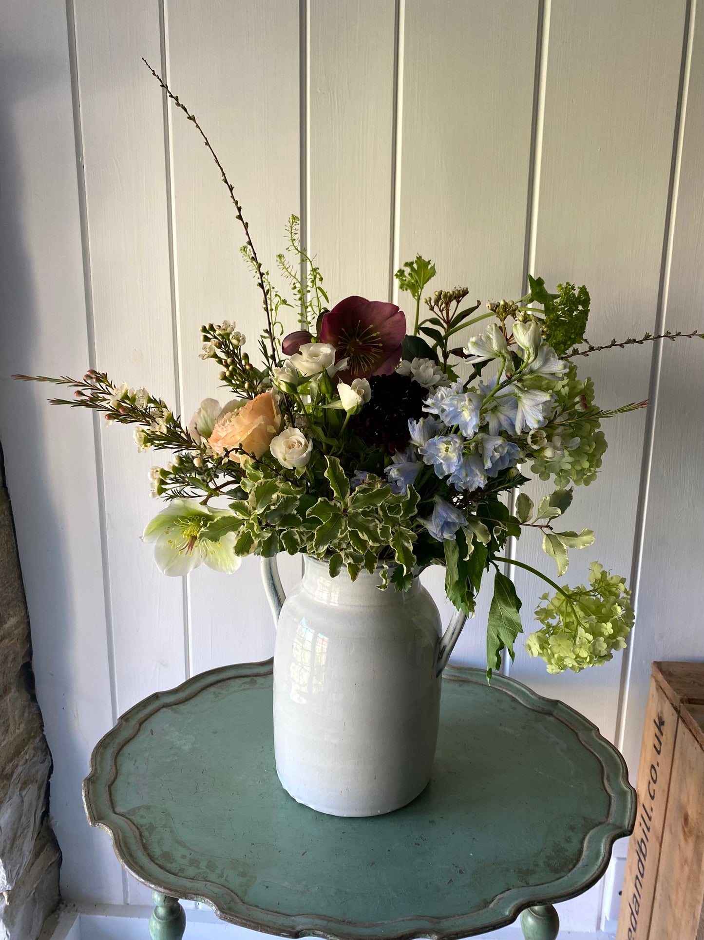 Ceramic Jug - including a posy of flowers