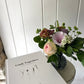 Cook Together Gift Box - including a slate bobbly bud vase with a posy of seasonal flowers